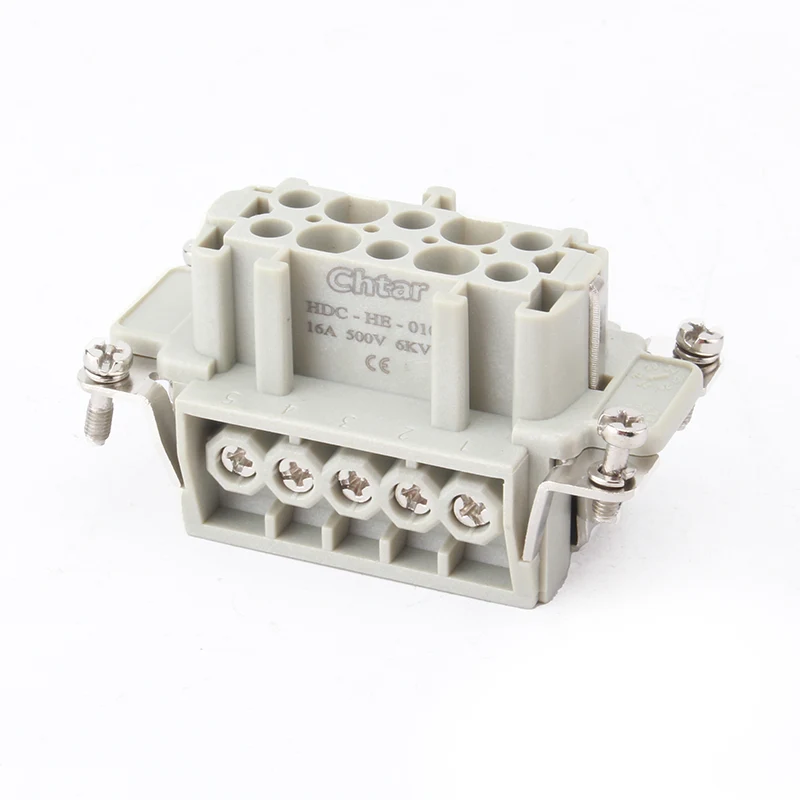 M/F 10 Pin Indsæt Heavy Duty Connector